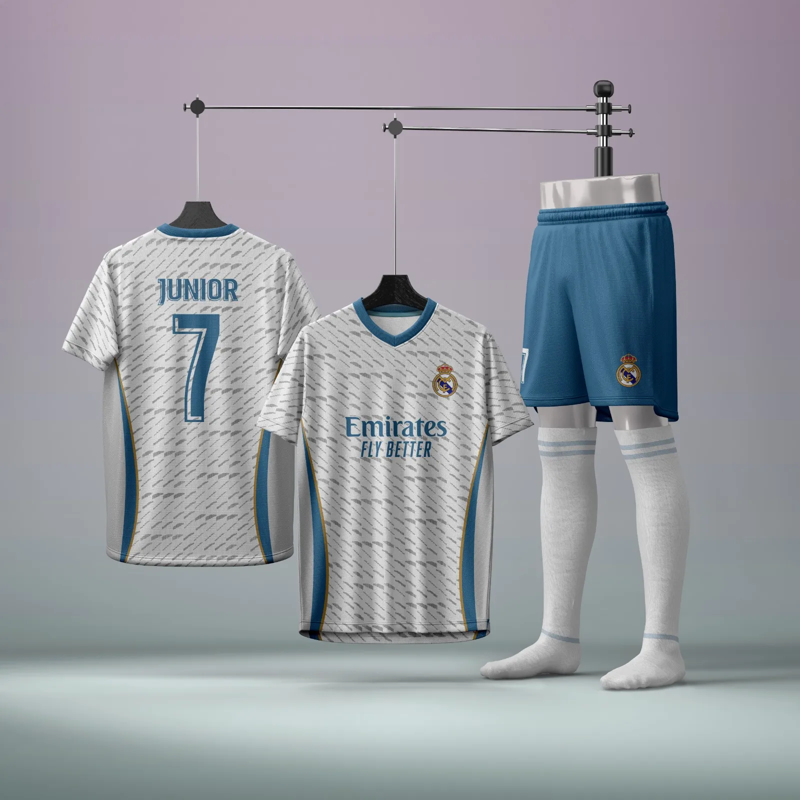 REAL MAVİ Halı Saha Forması - F46